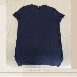 Men’s Alphalete performance navy blue fitted shirt. Runs small.